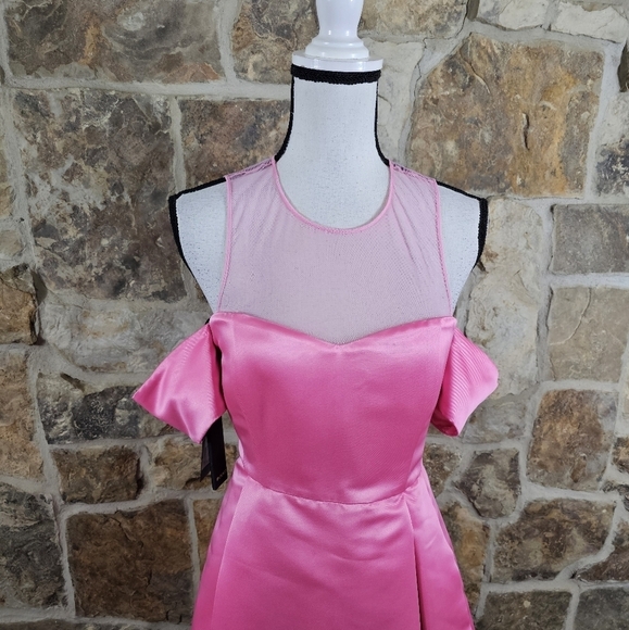 NWT Pinko 8 44 Missing 1 Abito Duchesse Diagonale Dress - Picture 3 of 14